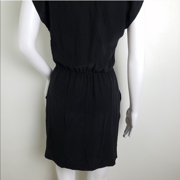 Barney’s New York Black Pockets Dress 100% Silk - Picture 6 of 8